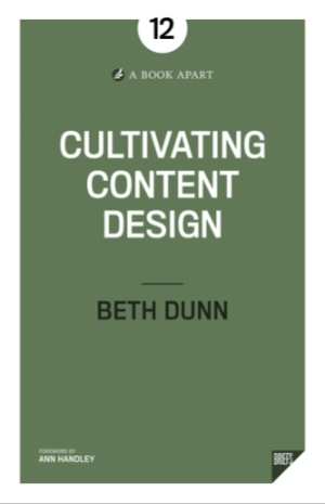 Cover of Cultivating Content Design